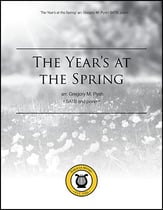 The Year's at the Spring SATB choral sheet music cover